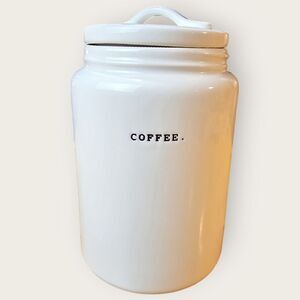 Rae Dunn Neutral Ivory Coffee Storage Jar